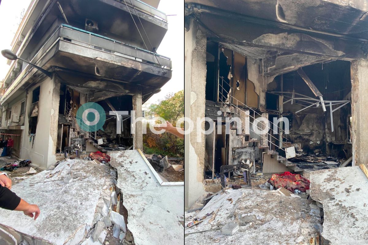 Θεσσαλονίκη: Στάχτη έγινε διαμέρισμα από τη φωτιά (ΦΩΤΟ – VIDEO)