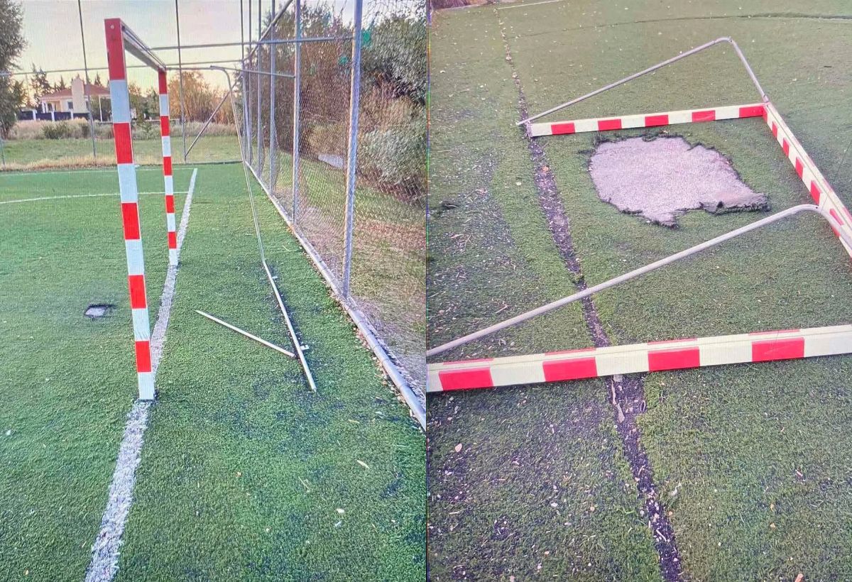Βανδάλισαν γήπεδο 5×5 στην ανατολική Θεσσαλονίκη (ΦΩΤΟ)