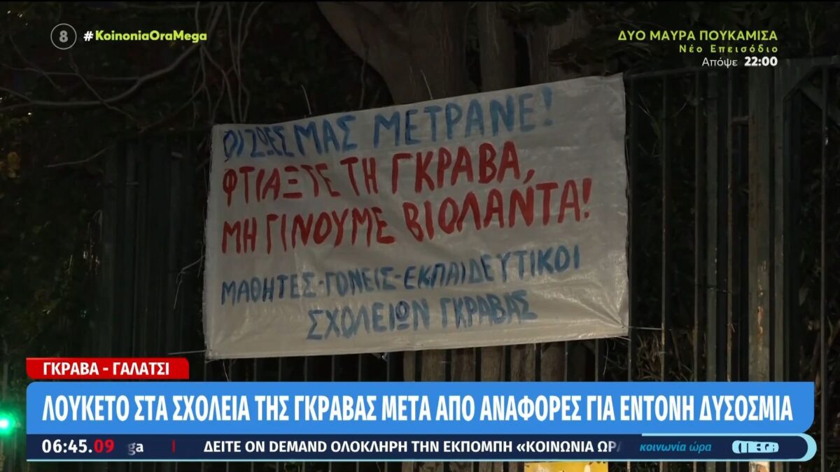 Γκράβα: Κλειστά τα σχολεία λόγω της οσμής αερίου – Μέσω Webex τα μαθήματα (VIDEO)