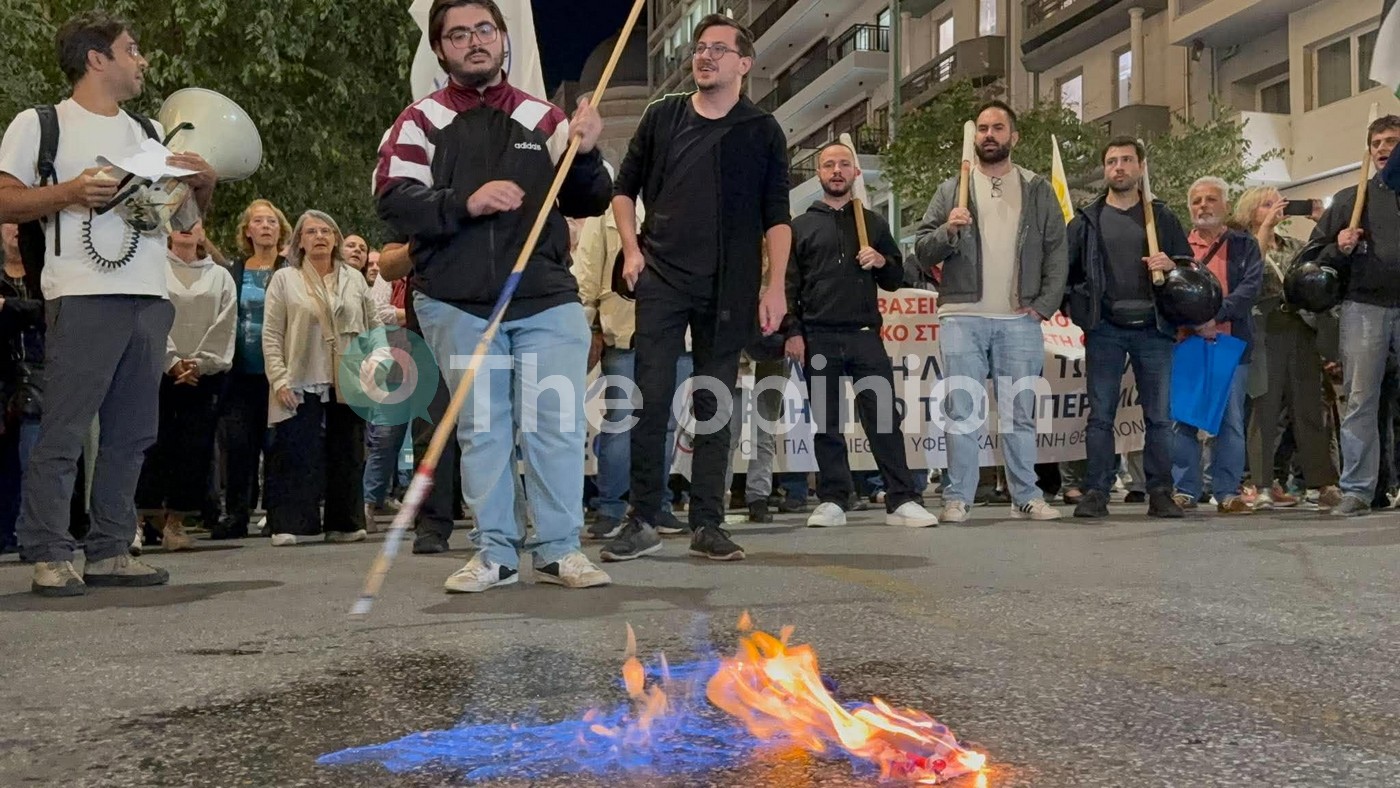 Θεσσαλονίκη: Πορεία διαμαρτυρίας για την επίσκεψη Ρούμπιο (VIDEO)