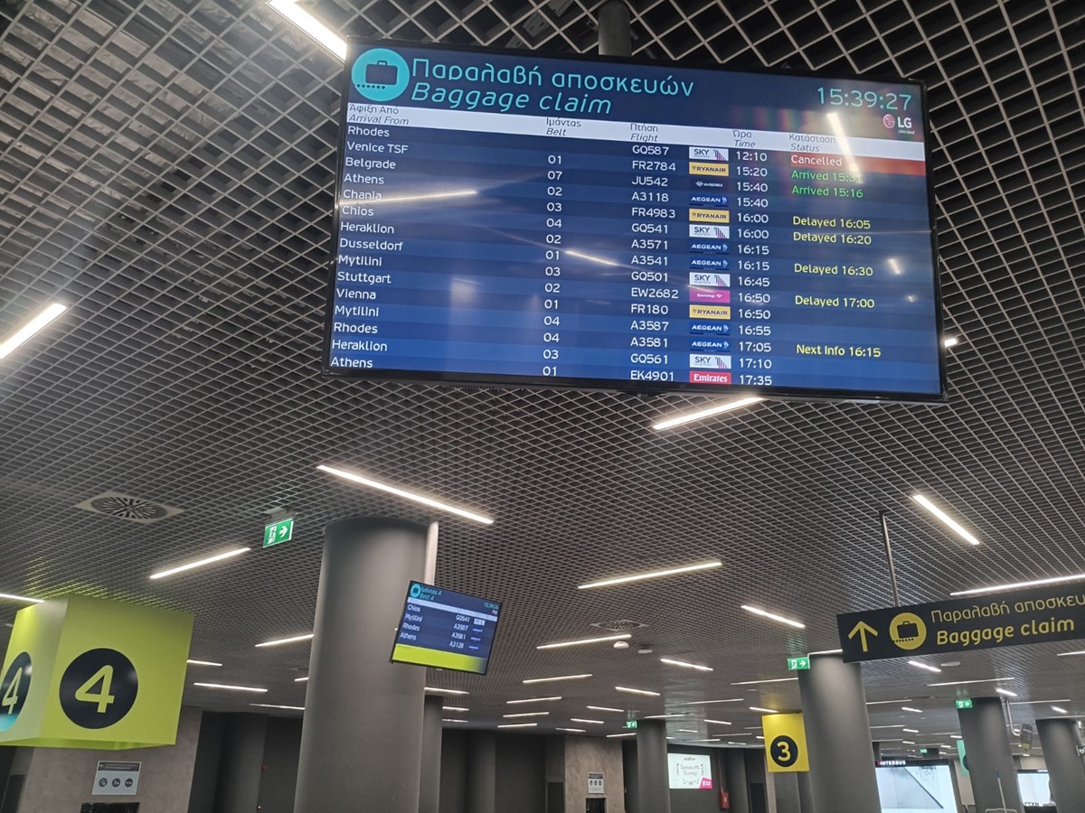 Θεσσαλονίκη: Ακυρώθηκαν πτήσεις λόγω της κακοκαιρίας (ΦΩΤΟ)