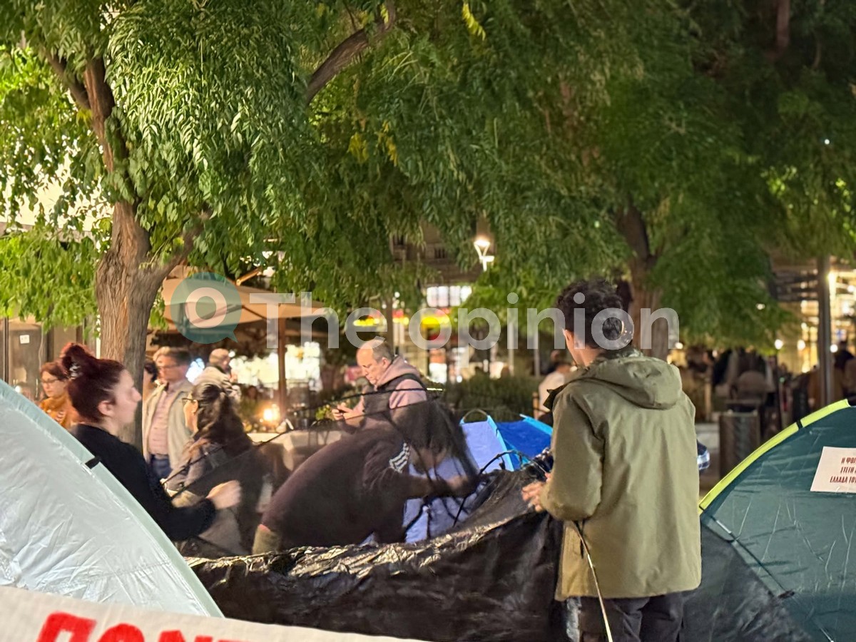 Κατασκήνωσαν στην Αγίας Σοφίας οι φοιτητές στη Θεσσαλονίκη – «Η κατάσταση έχει φτάσει στο απροχώρητο» (ΦΩΤΟ+VIDEO)